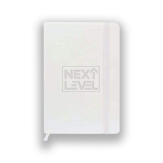 Next Level White Leather Journal